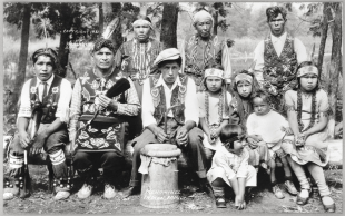 Photo Restoration: Winnebago Family, 1931.